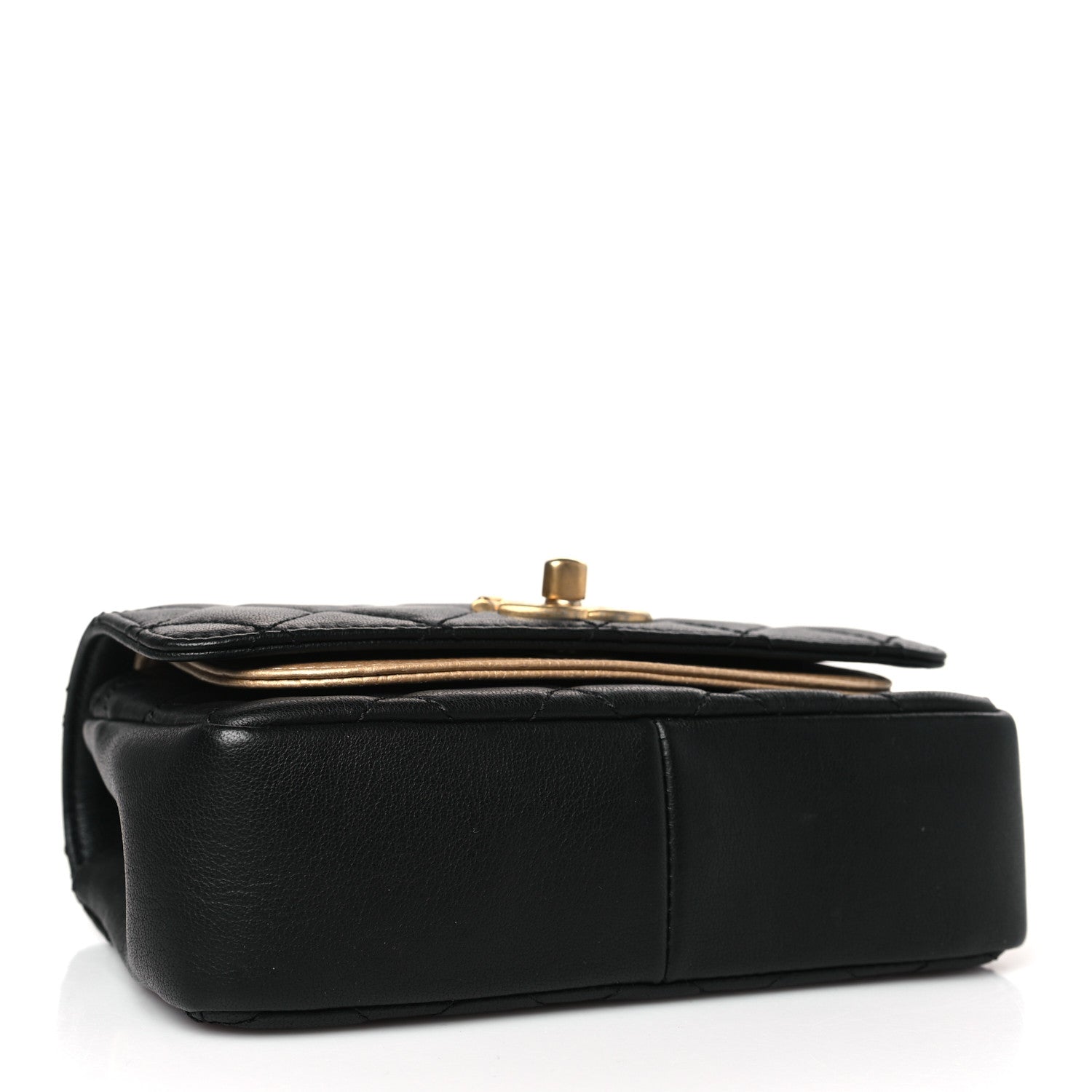 Chanel Lambskin Quilted Small Camellia Flower Flap Black 5 of 10