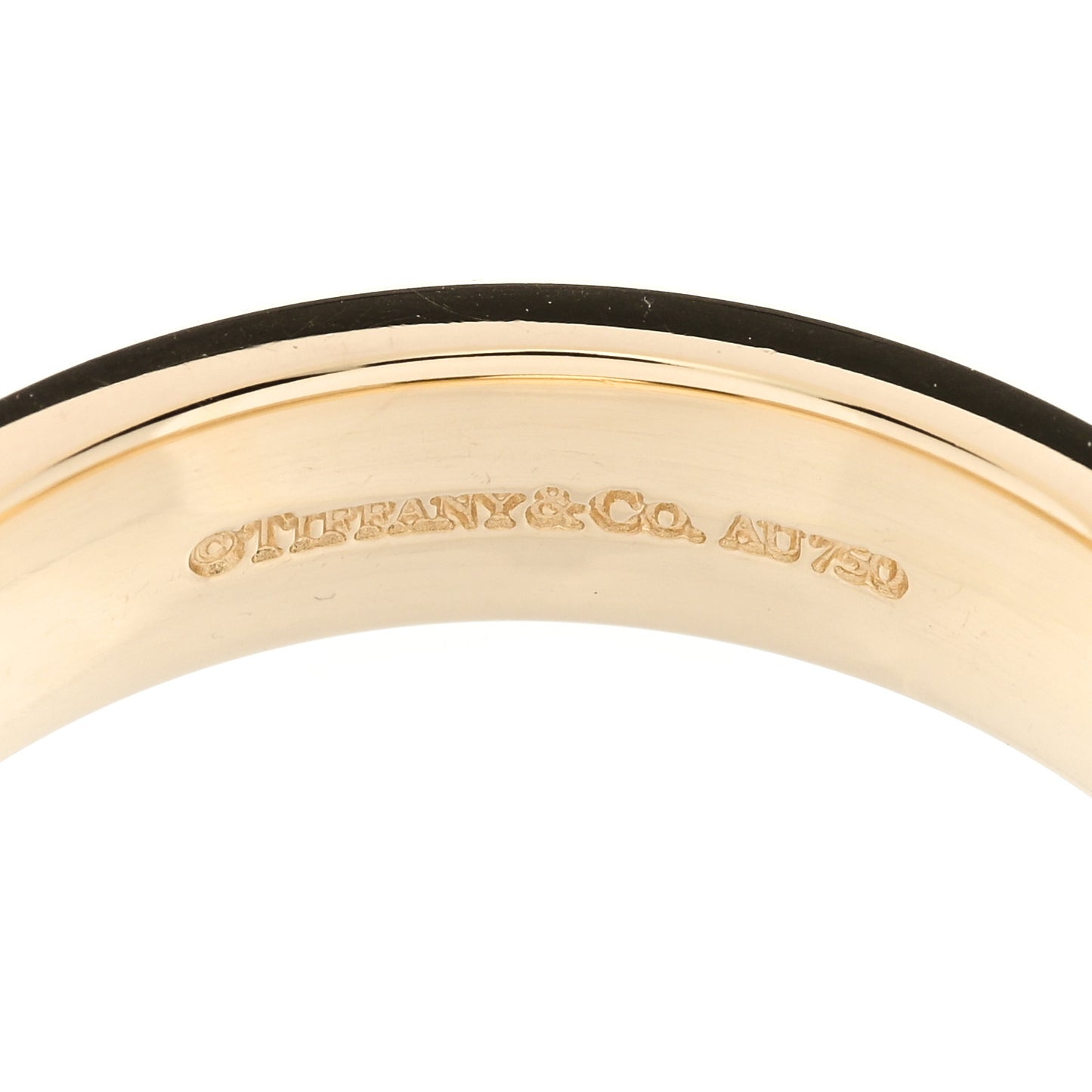 18K Yellow Gold Tiffany T Wide Ring 66 11.5
