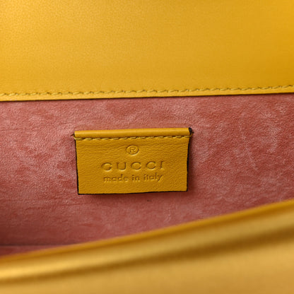 Gucci Satin Crystal Mini Bee Broadway Shoulder Bag Gold 6 of 11