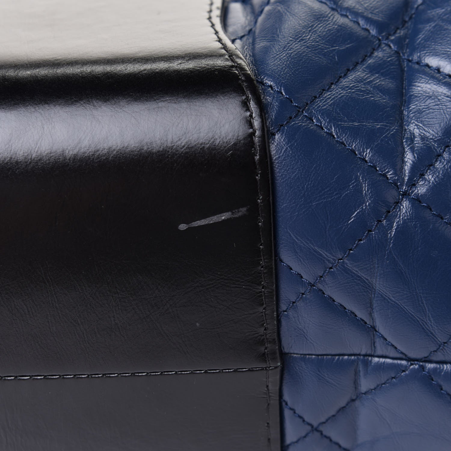 Chanel Aged Calfskin Quilted Maxi Gabrielle Hobo Navy Black 10 of 11
