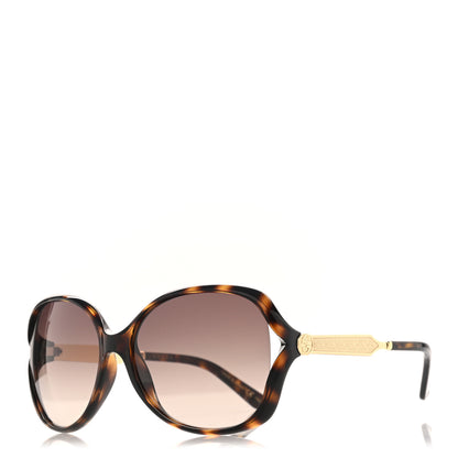 Gucci Acetate Oversized Butterfly Sunglasses GG 0076S Havana 1 of 8