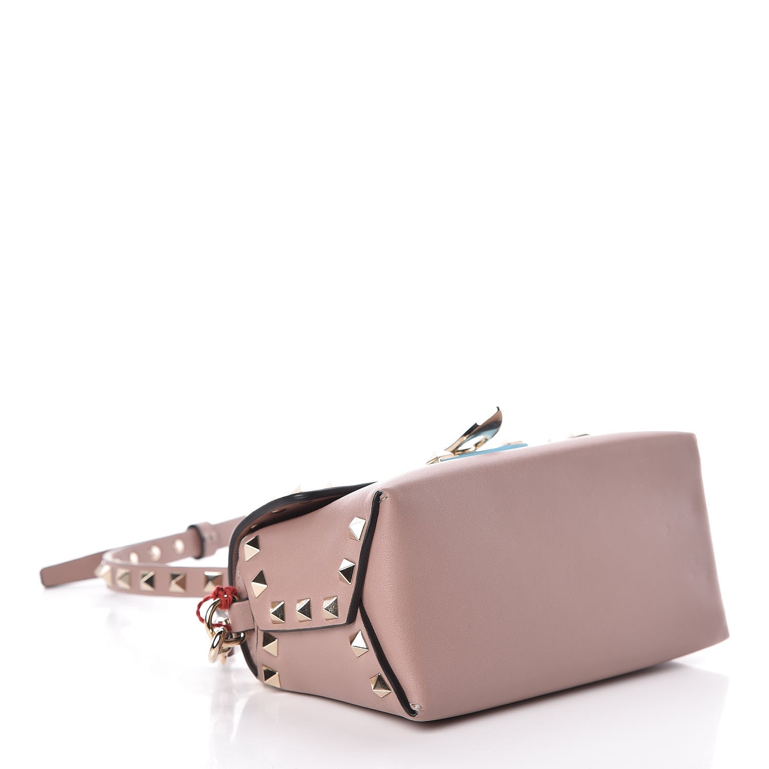 Valentino Garavani Vitello Mini Rockstud Crossbody Bag Poudre 4 of 14