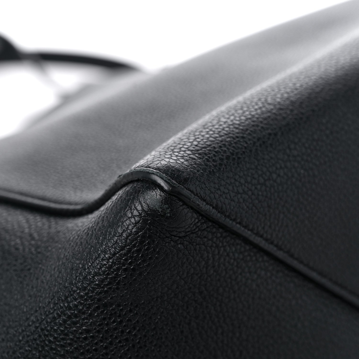 Celine Soft Grained Calfskin Small Belt Cabas Phantom Black 10 of 13