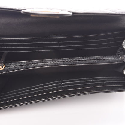 Chanel Crumpled Calfskin Quilted Large Reissue Gusset Flap Wallet Black 5 of 9