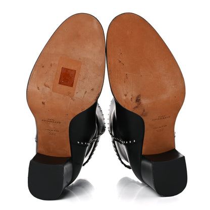 Givenchy Smooth Calfskin Elegant Studded Ankle Boots 39.5 Black 5 of 19