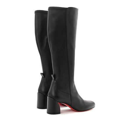 Christian Louboutin Calfskin Jane Botta 55 Knee High Boots 38 Black 4 of 8