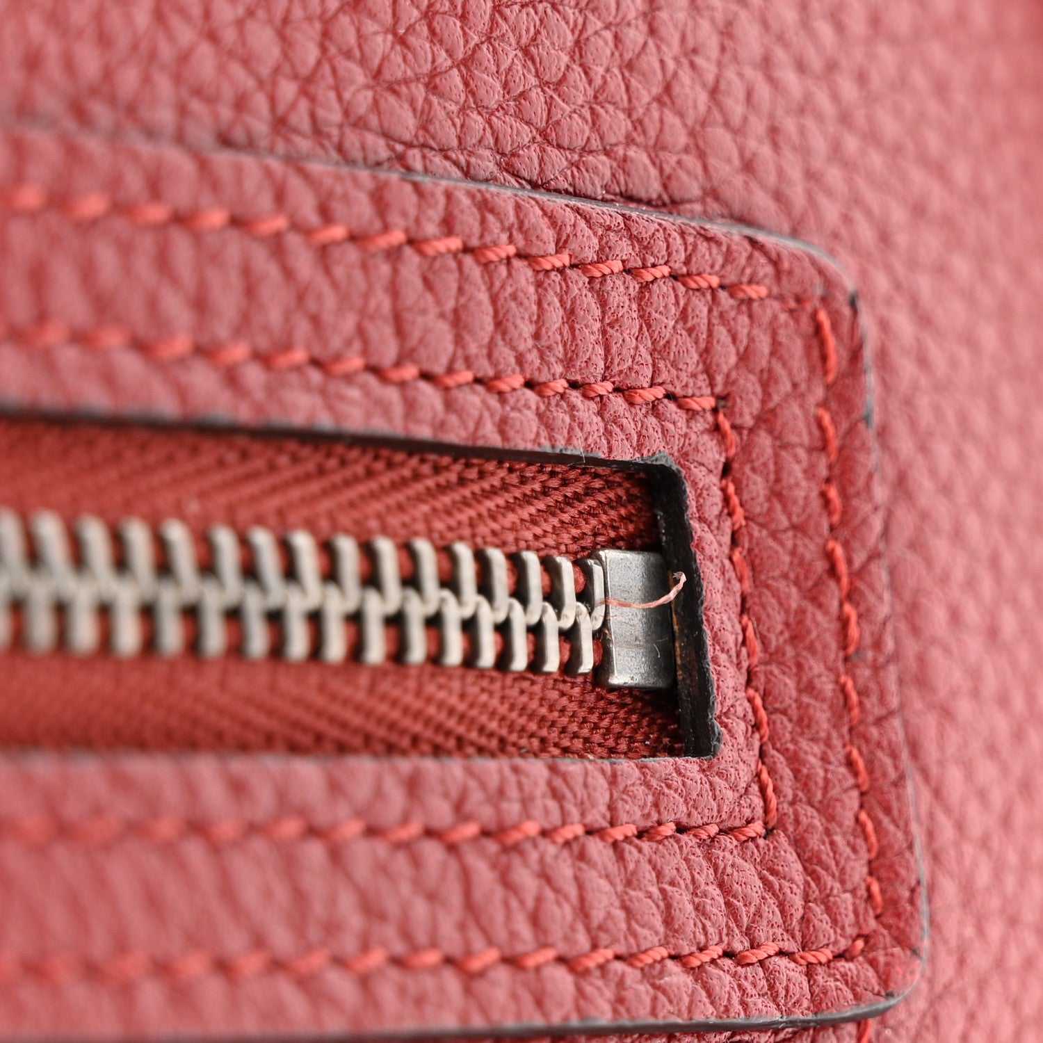 Celine Drummed Calfskin Nano Luggage Merlot 11 of 12