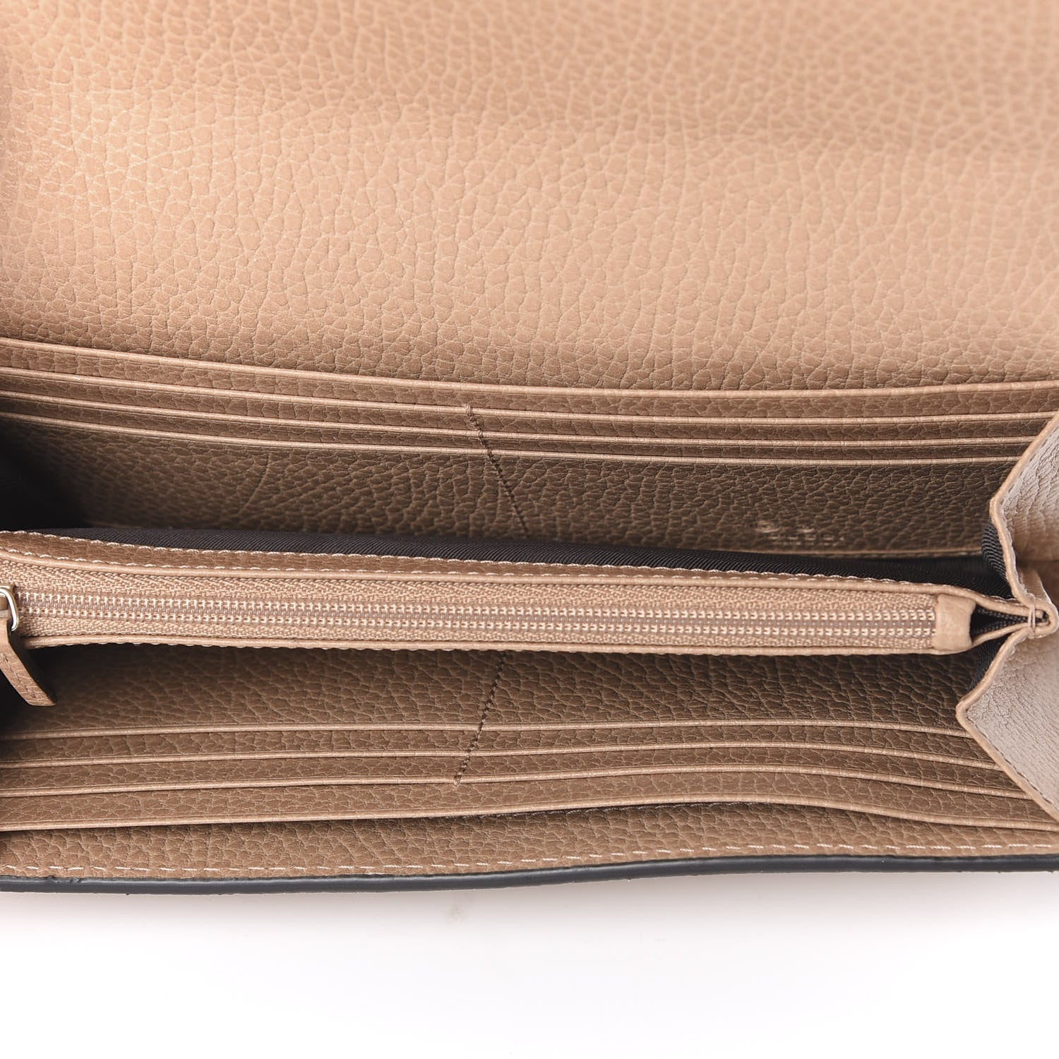 Gucci Dollar Calfskin Interlocking G Continental Wallet Camelia 4 of 8