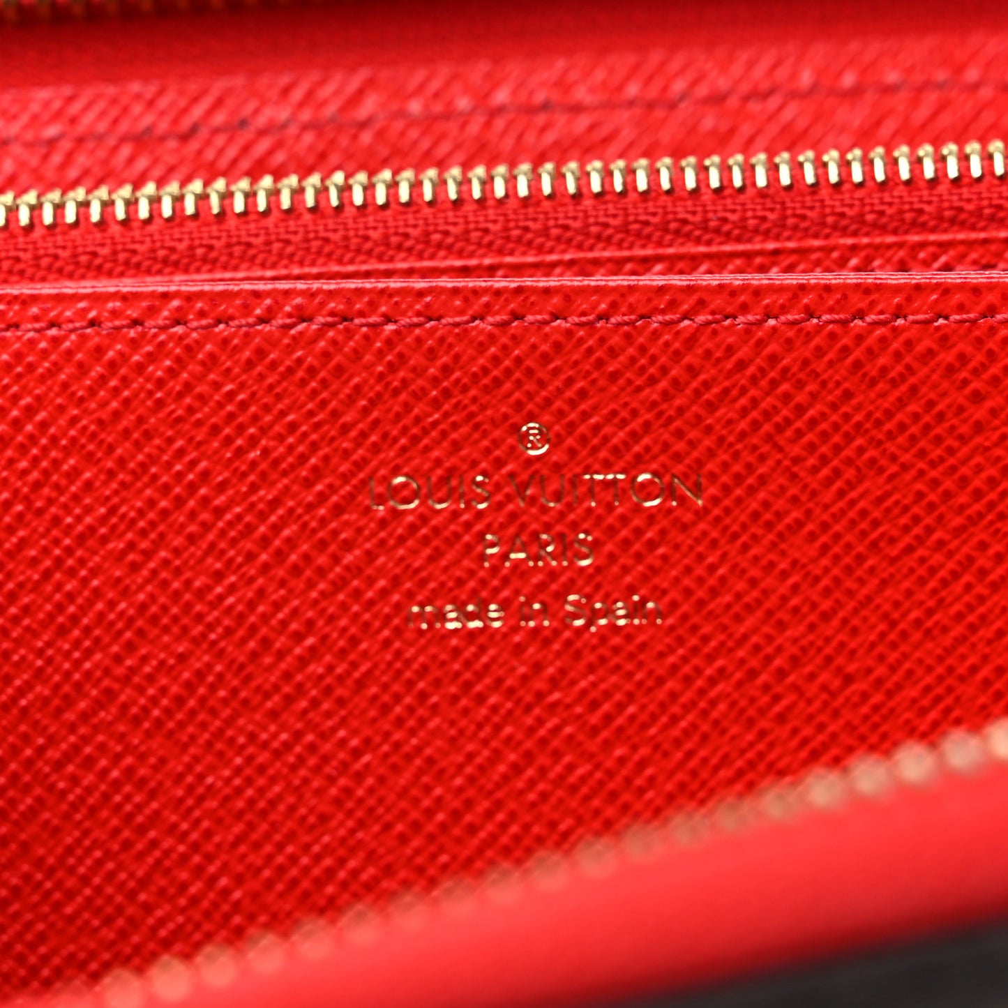 Monogram Pompon Zippy Wallet Coquelicot
