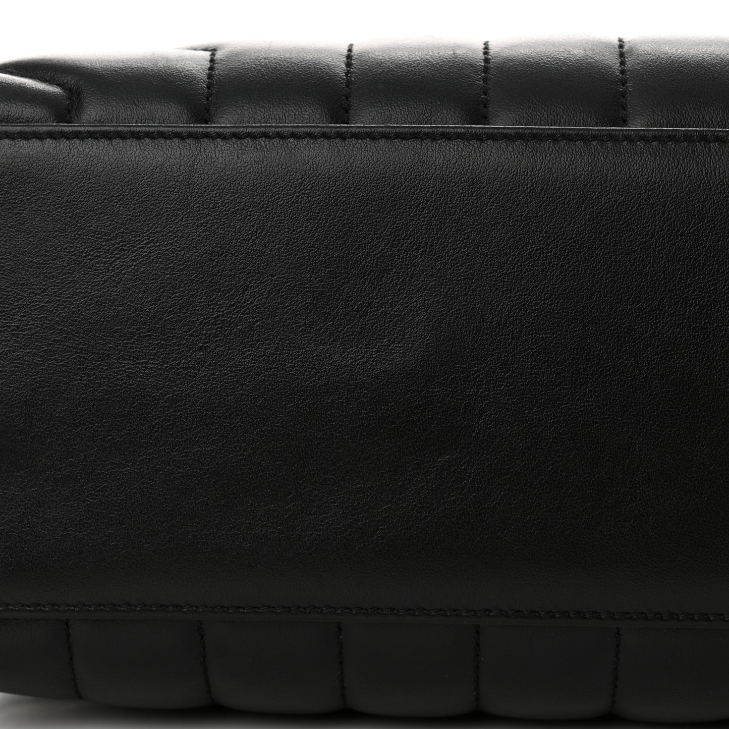 Calfskin Y Quilted Monogram Medium Loulou Chain Satchel Black