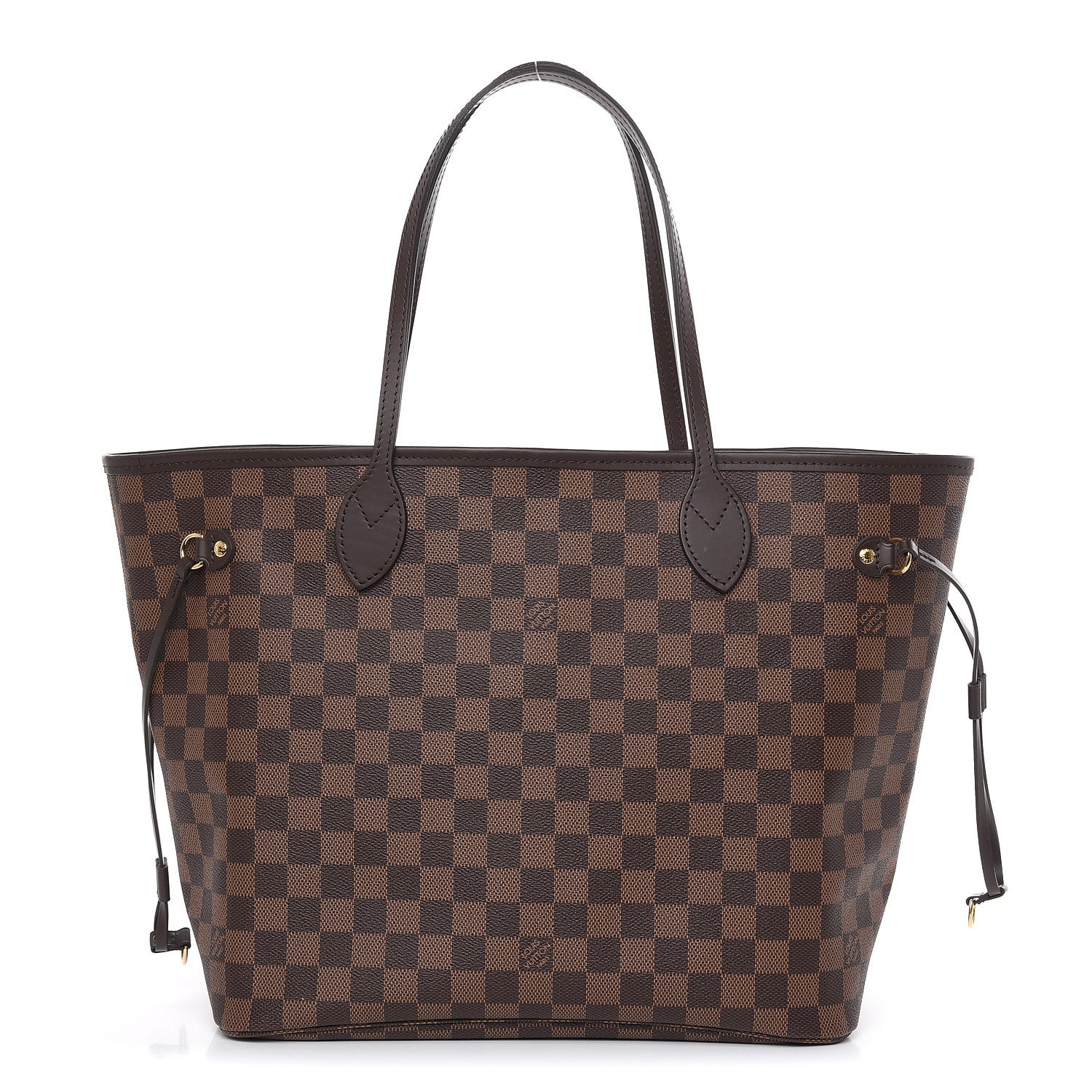 Louis Vuitton Damier Ebene Neo Neverfull MM Rose Ballerine 1 of 10