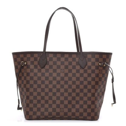 Louis Vuitton Damier Ebene Neo Neverfull MM Rose Ballerine 1 of 10