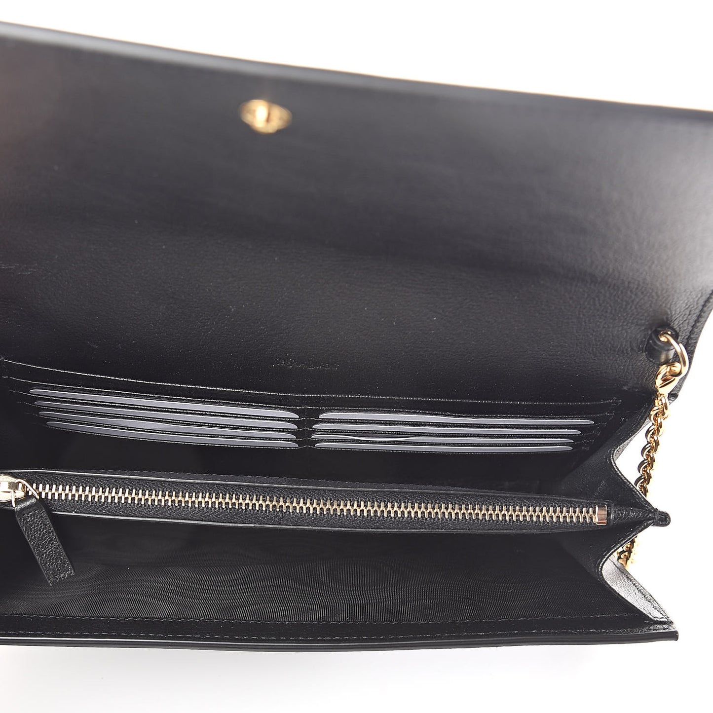 Calfskin Monogram Belle de Jour Chain Clutch Black