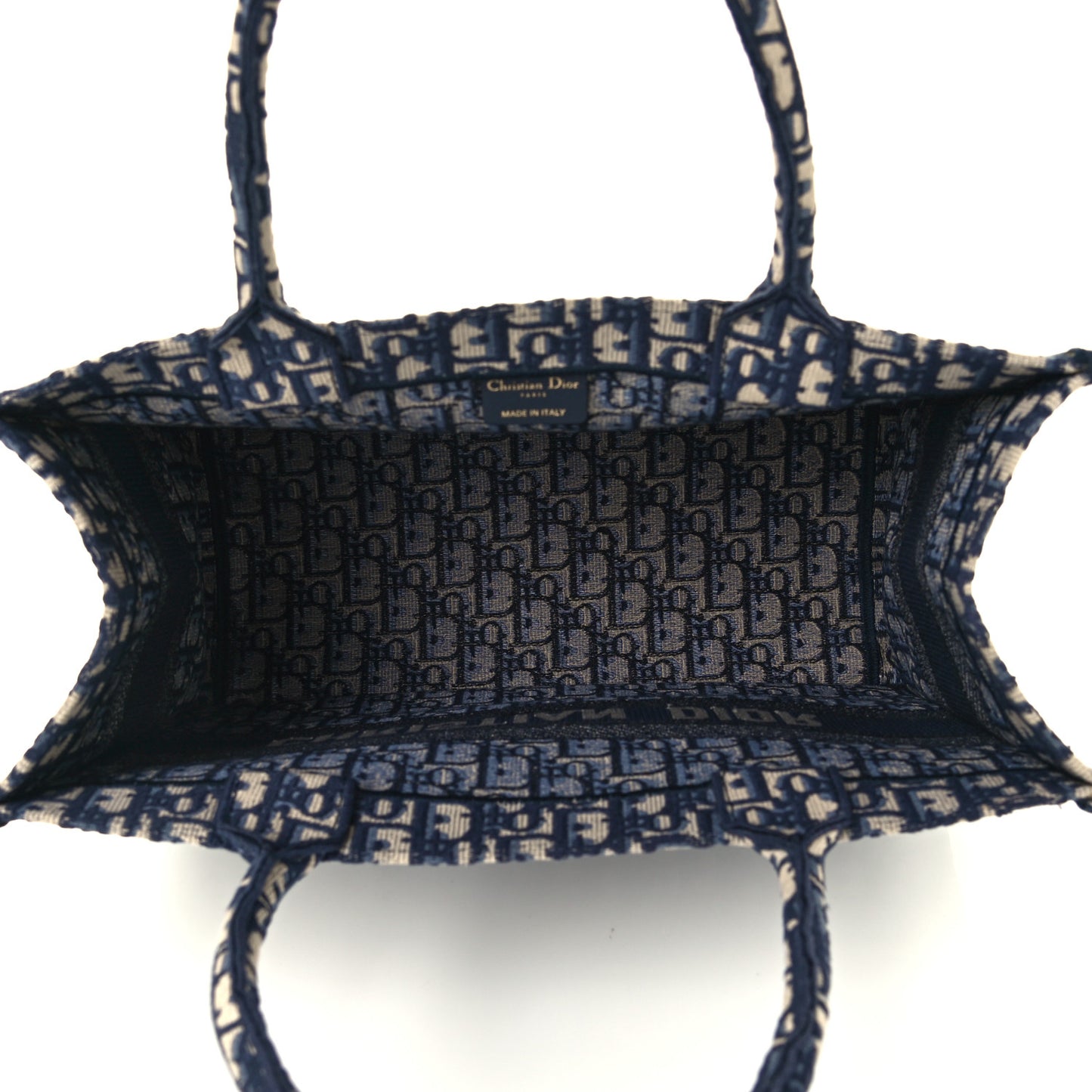 Oblique Medium Book Tote Blue Multicolor