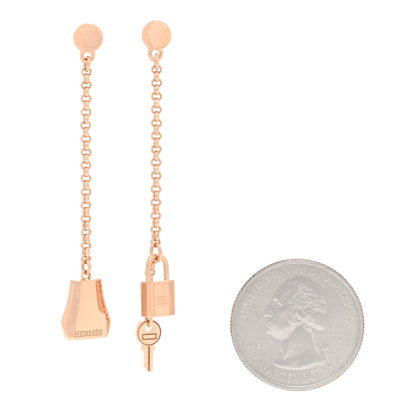 18K Rose Gold Kelly Clochette Earrings