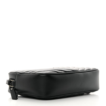Saint Laurent Calfskin Matelasse Monogram Lou Camera Bag Black 4 of 13
