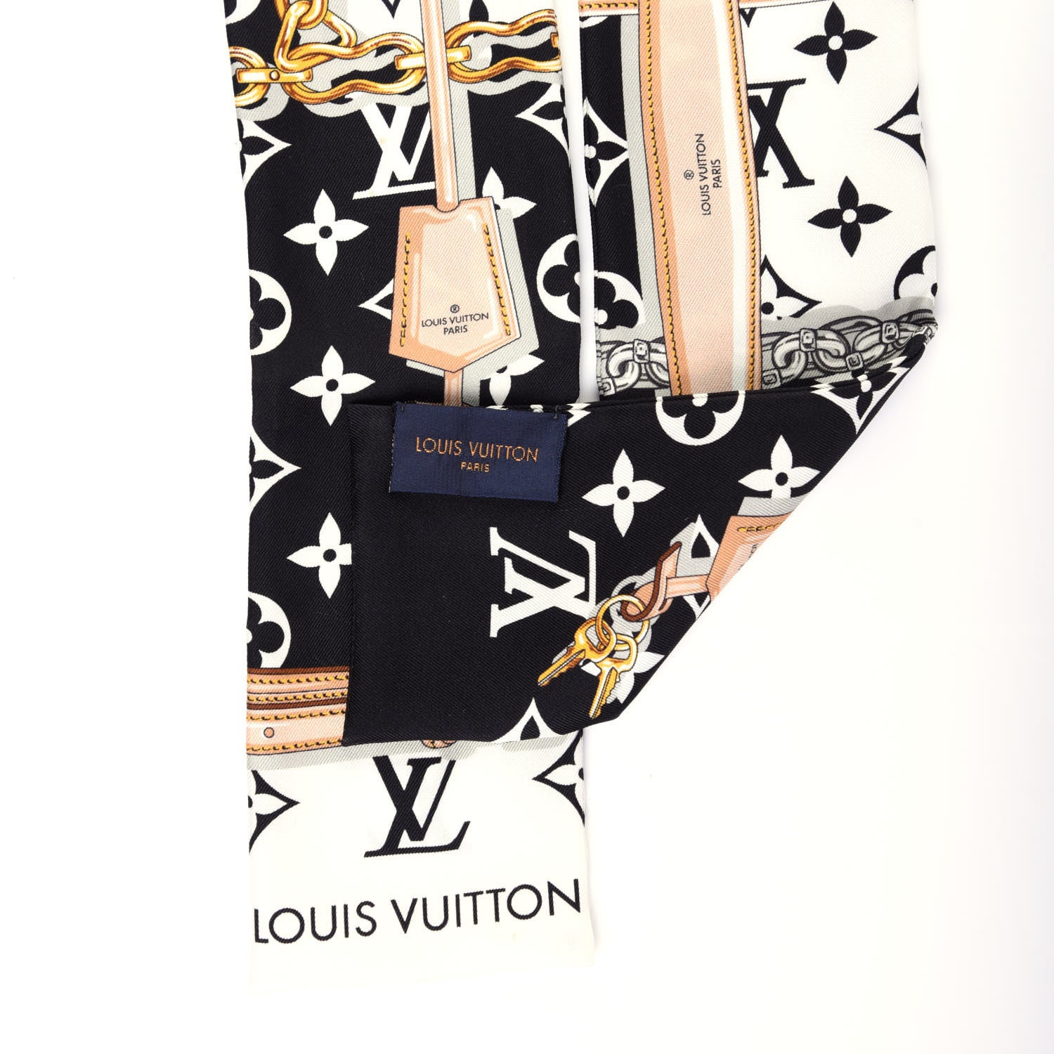 Louis Vuitton Silk Monogram Confidential Bandeau Black 4 of 5