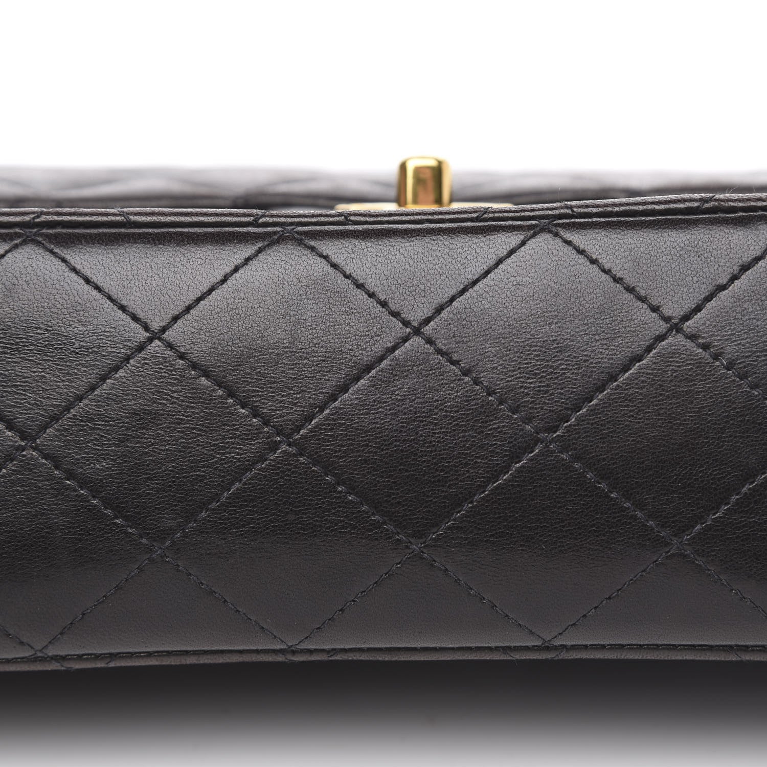 Chanel Lambskin Quilted Medium Double Flap Black 11 of 17