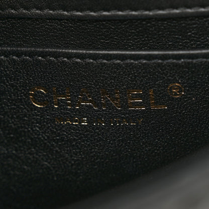 Chanel Lambskin Quilted Mini Heart Charms Flap Black 6 of 10
