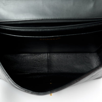 Chanel Lambskin Quilted Jumbo Single Flap Black 5 of 12