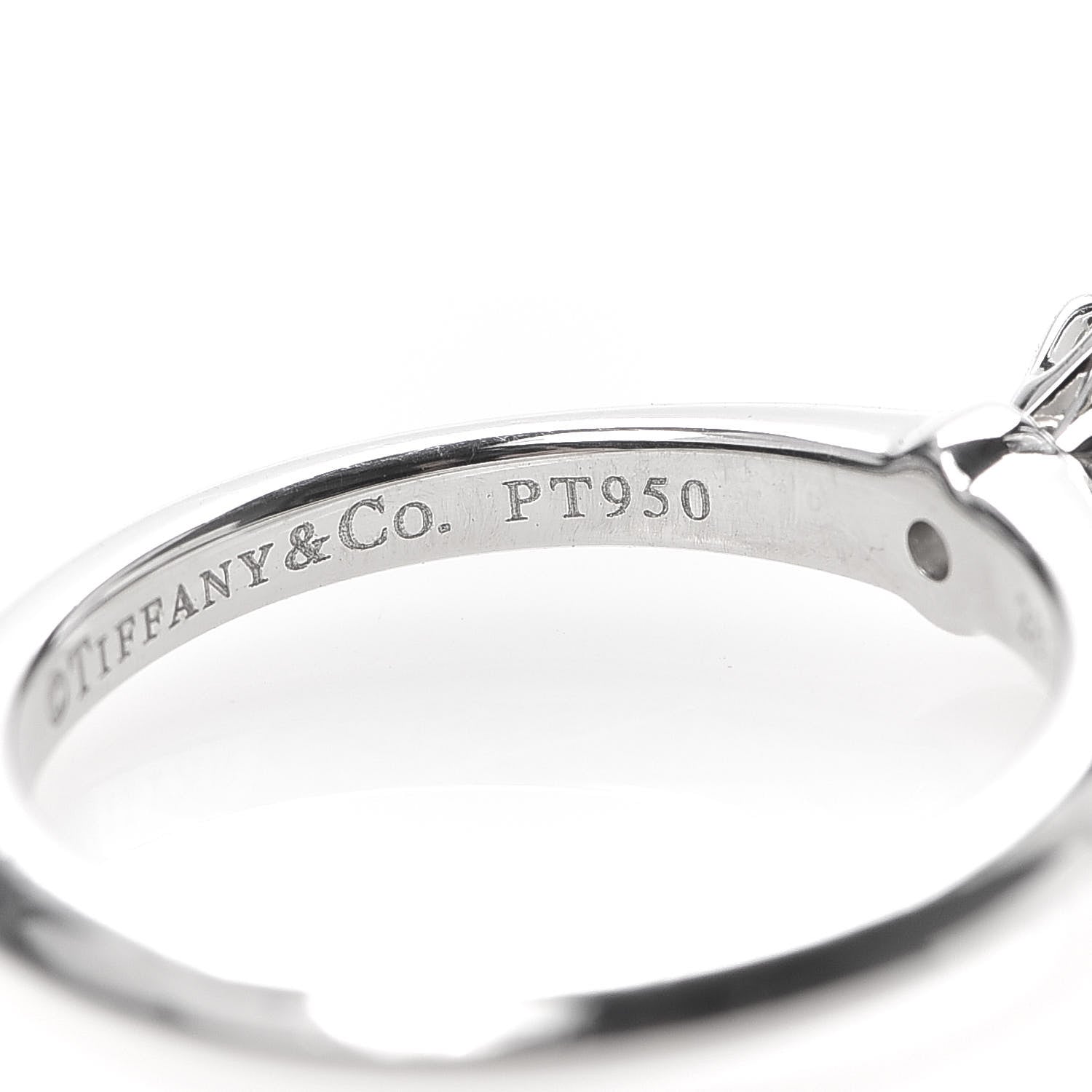 Tiffany Platinum Diamond .29ct Solitaire Engagement Ring 49 5 6 of 6