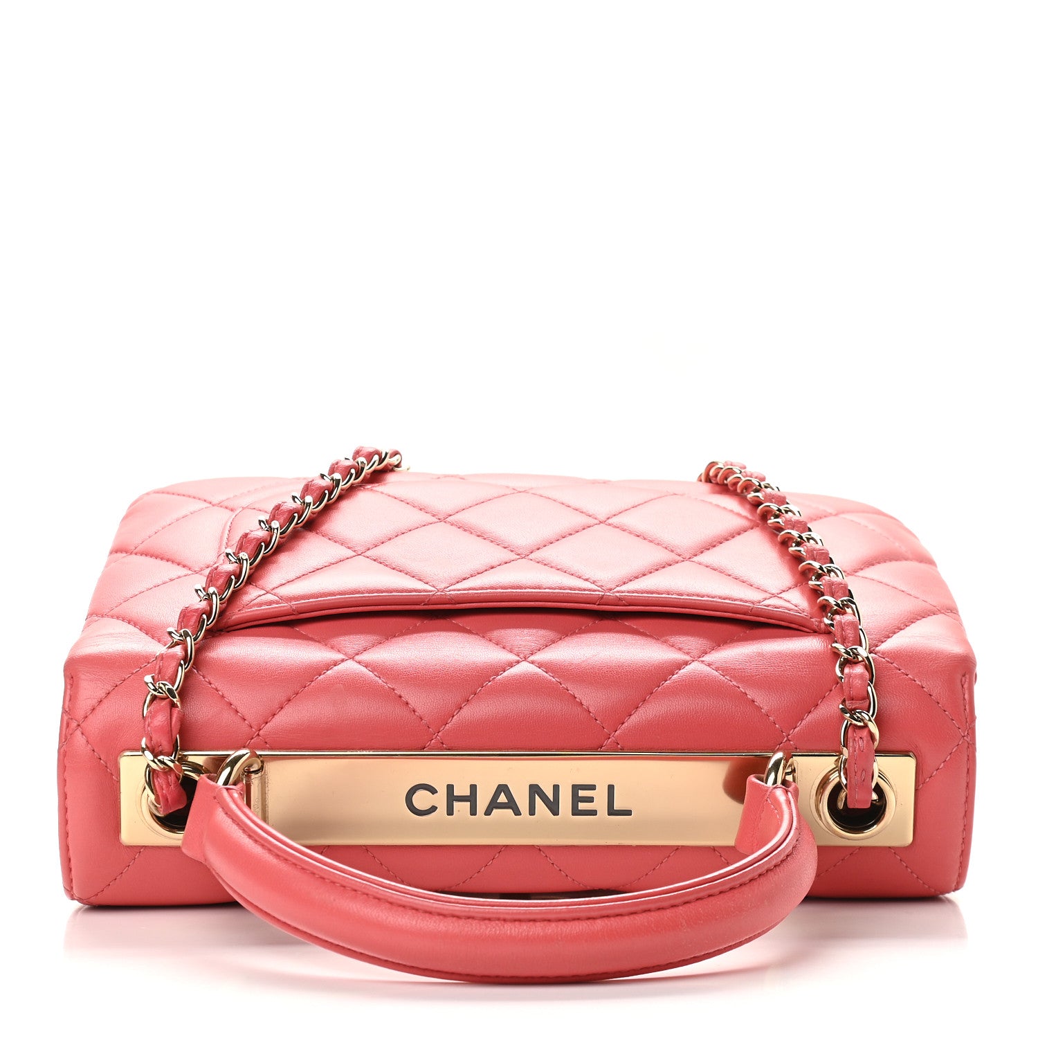 Chanel Lambskin Quilted Small Trendy CC Flap Dual Handle Bag Pink 9 of 10