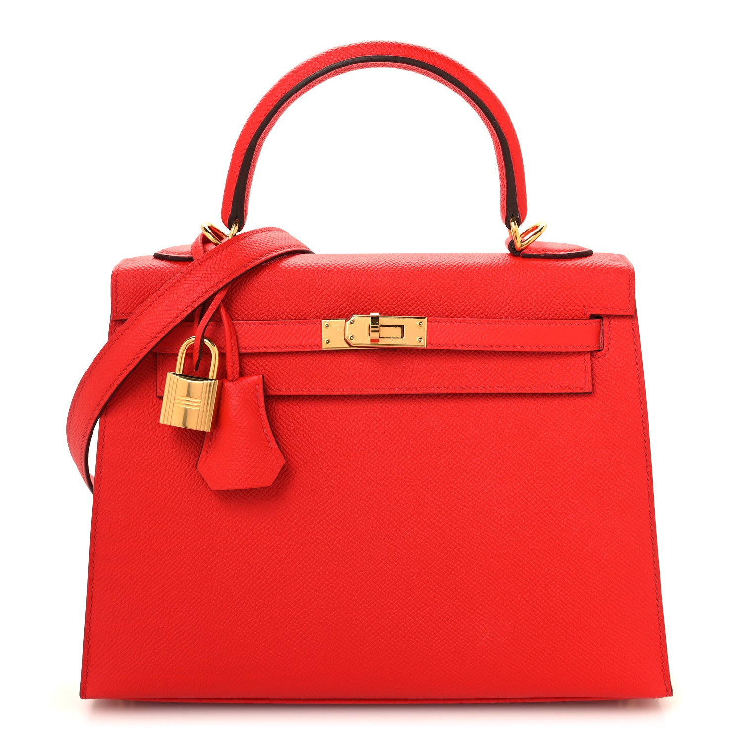 Hermes Epsom Kelly Sellier 25 Rouge Casaque 1 of 10