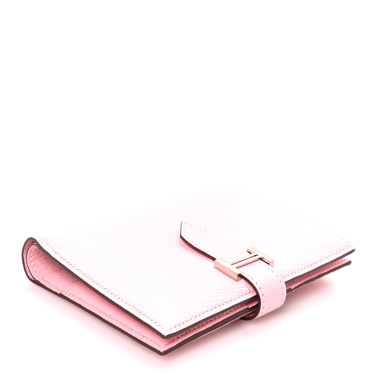 Hermes Chevre Mysore Bearn Compact Wallet Rose Sakura 4 of 8