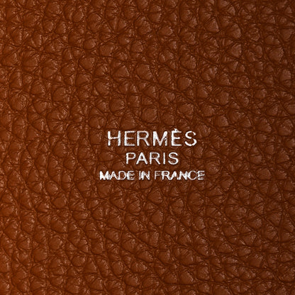 Hermes Taurillon Clemence Picotin Lock 22 MM Gold 6 of 11