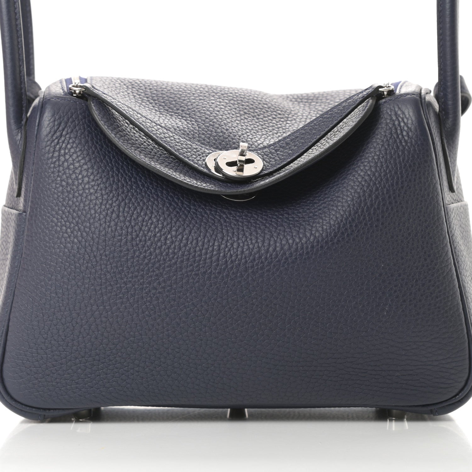 Hermes Taurillon Clemence Lindy 26 Bleu Nuit 8 of 13