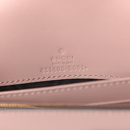 Gucci Guccissima Signature Bowy Chain Wallet Dark Cipria 5 of 8