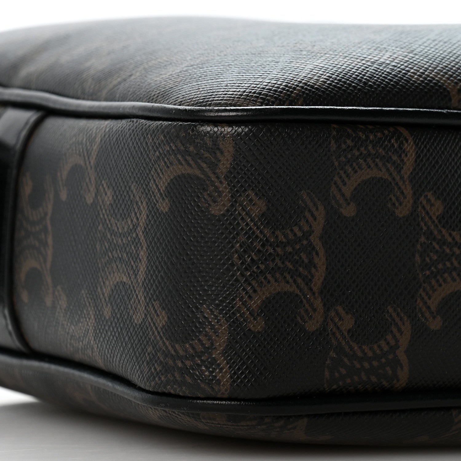 Celine Triomphe Canvas Medium Horizontal Messenger Bag Black 10 of 14