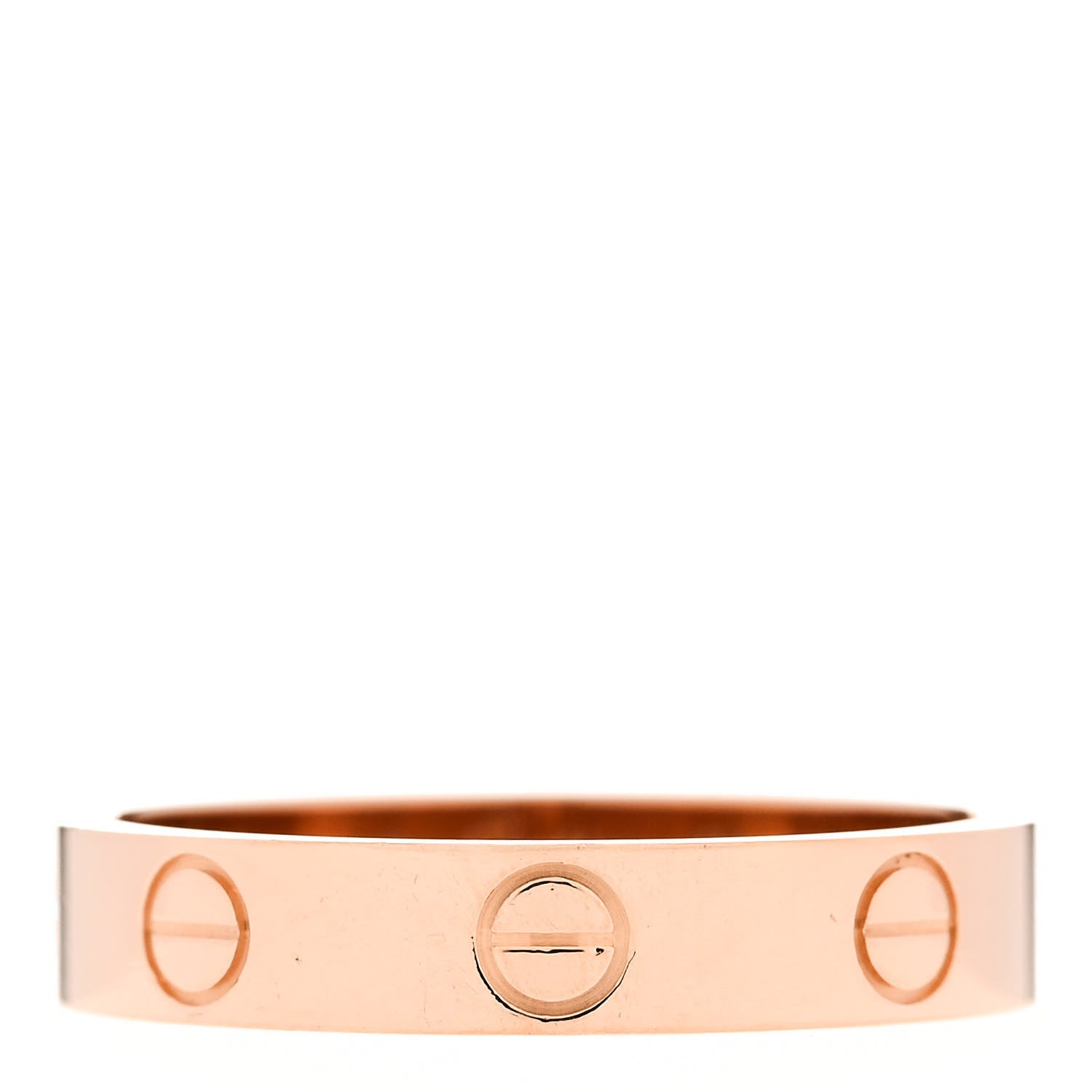 Cartier 18K Pink Gold 3.5mm LOVE Wedding Band Ring 53 6.5 1 of 5