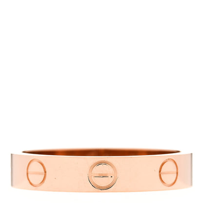 Cartier 18K Pink Gold 3.5mm LOVE Wedding Band Ring 53 6.5 1 of 5