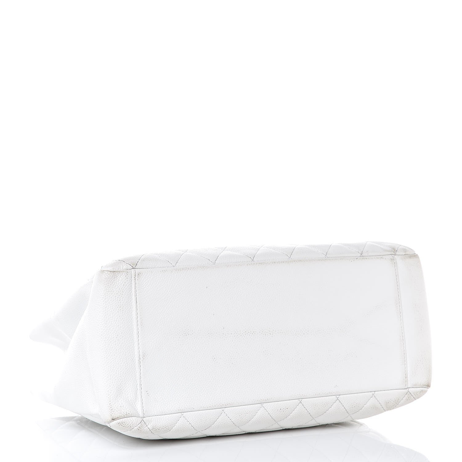 Chanel Caviar Quilted Grand Shopping Tote GST White 4 of 24