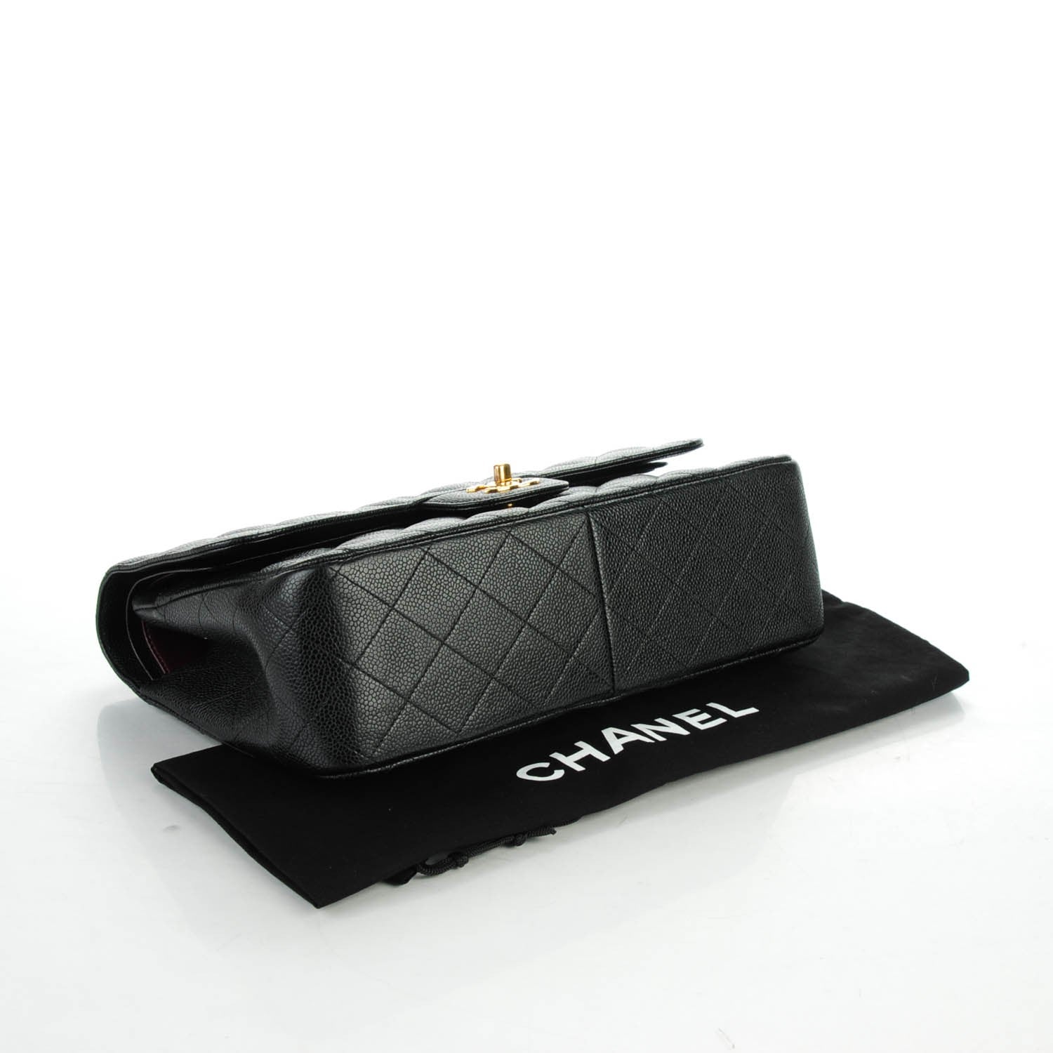 Chanel Caviar Quilted Jumbo Double Flap Black 4 of 7
