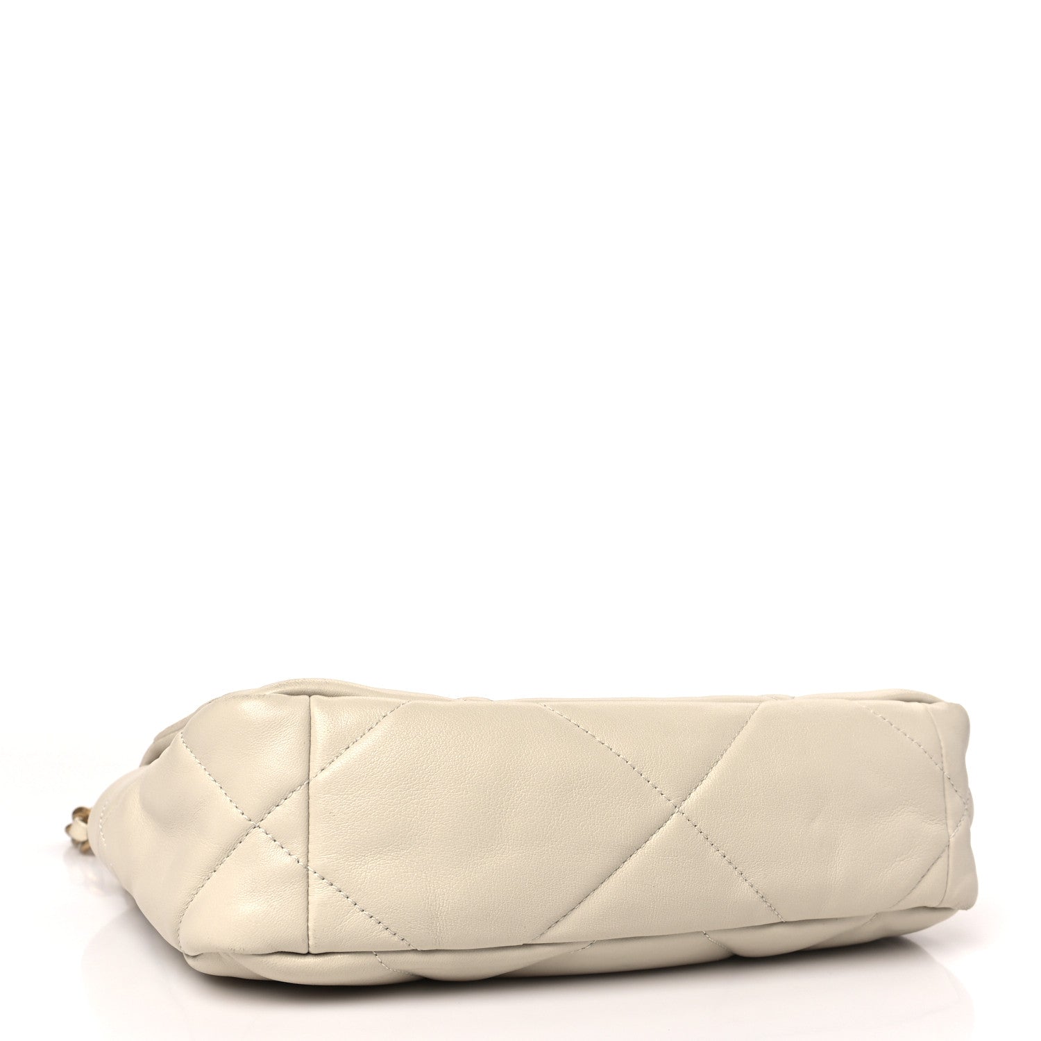 Chanel Lambskin Quilted Medium Chanel 19 Flap Light Beige 4 of 13