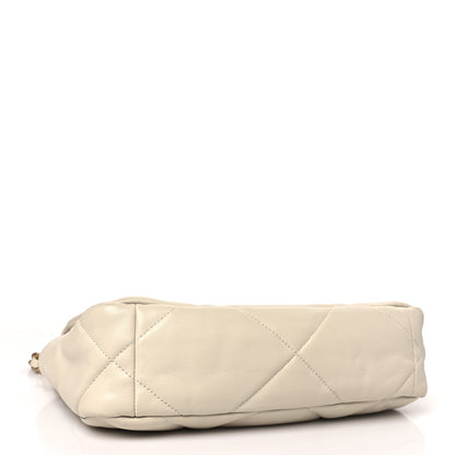 Chanel Lambskin Quilted Medium Chanel 19 Flap Light Beige 4 of 13