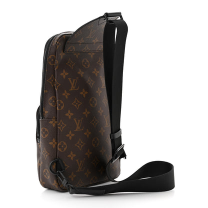 Louis Vuitton Monogram Macassar Avenue Sling Bag 3 of 9