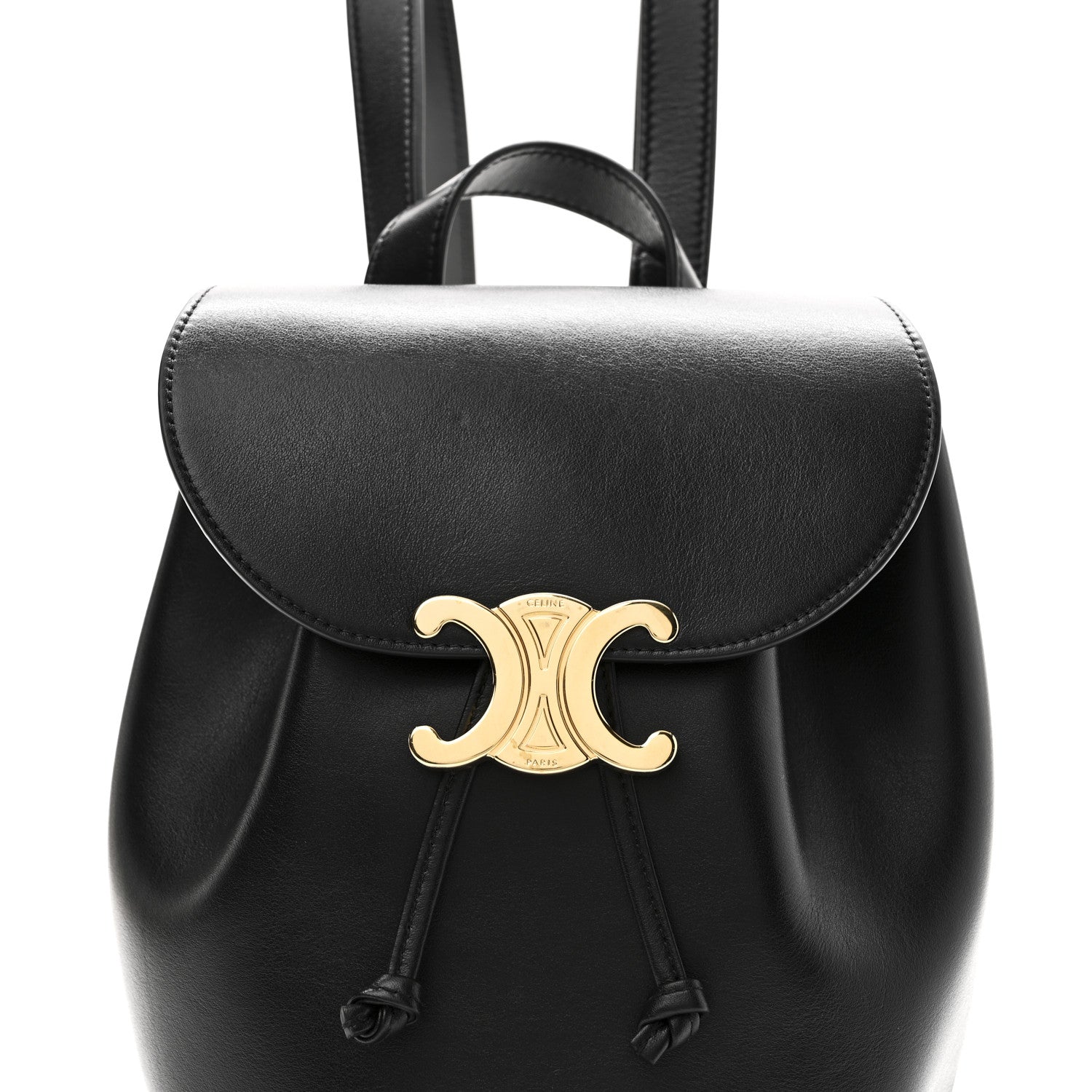 Celine Triomphe Calfskin Bonnie Backpack Black 7 of 9
