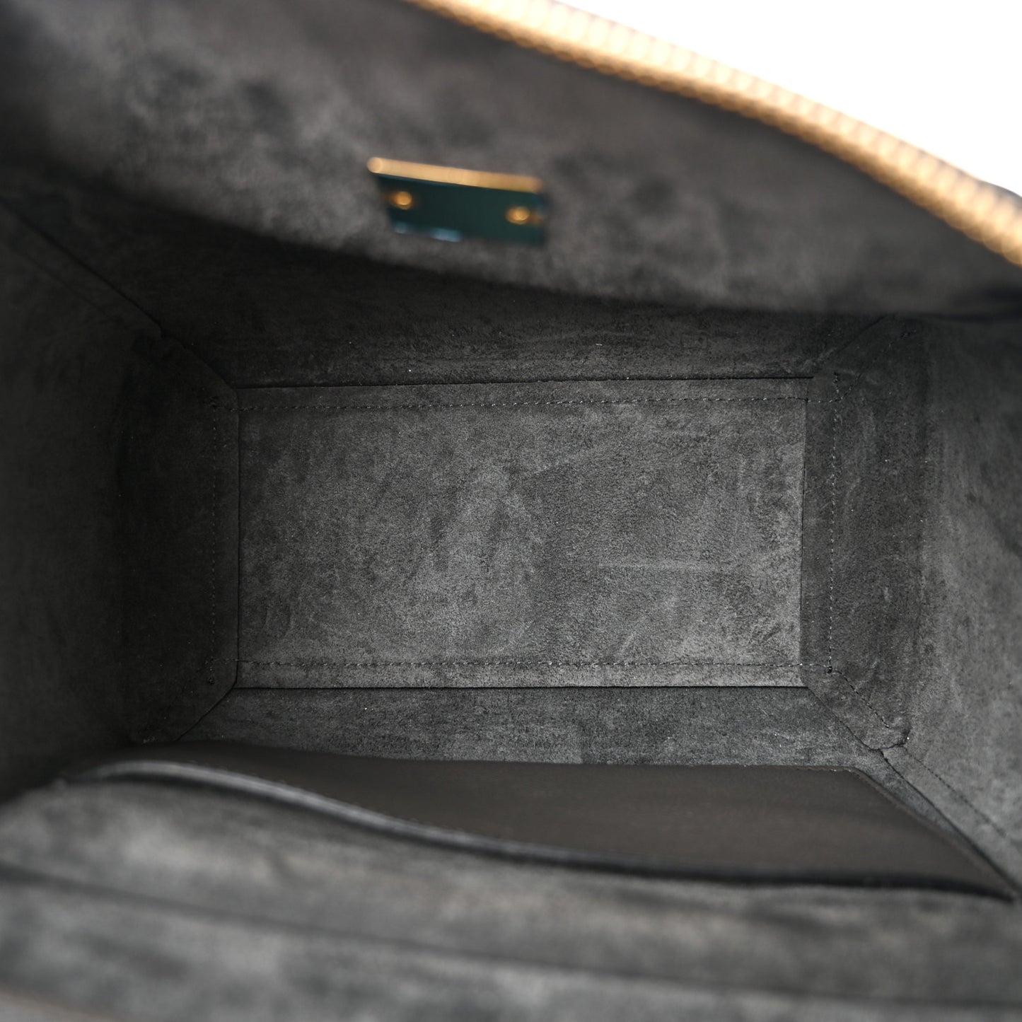 Grained Calfskin Micro Belt Bag Grey