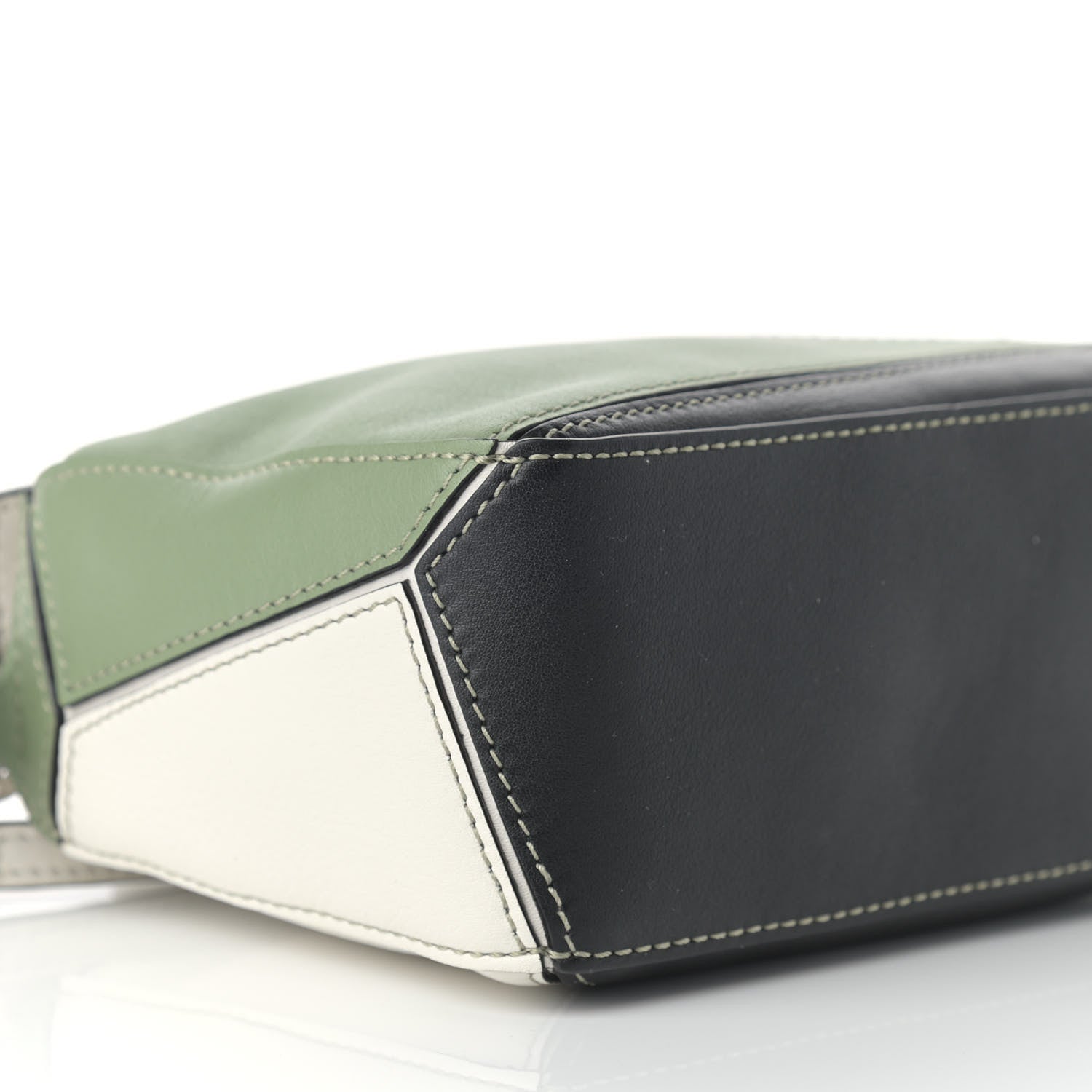Loewe Calfskin Mini Puzzle Bag Soft White Rosemary 8 of 9