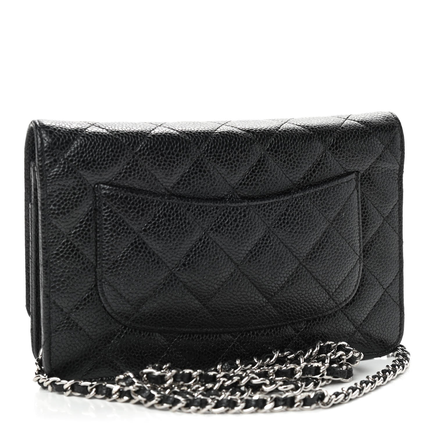Chanel Caviar Quilted Wallet On Chain WOC Black 3 of 10