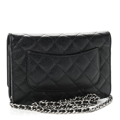 Chanel Caviar Quilted Wallet On Chain WOC Black 3 of 10