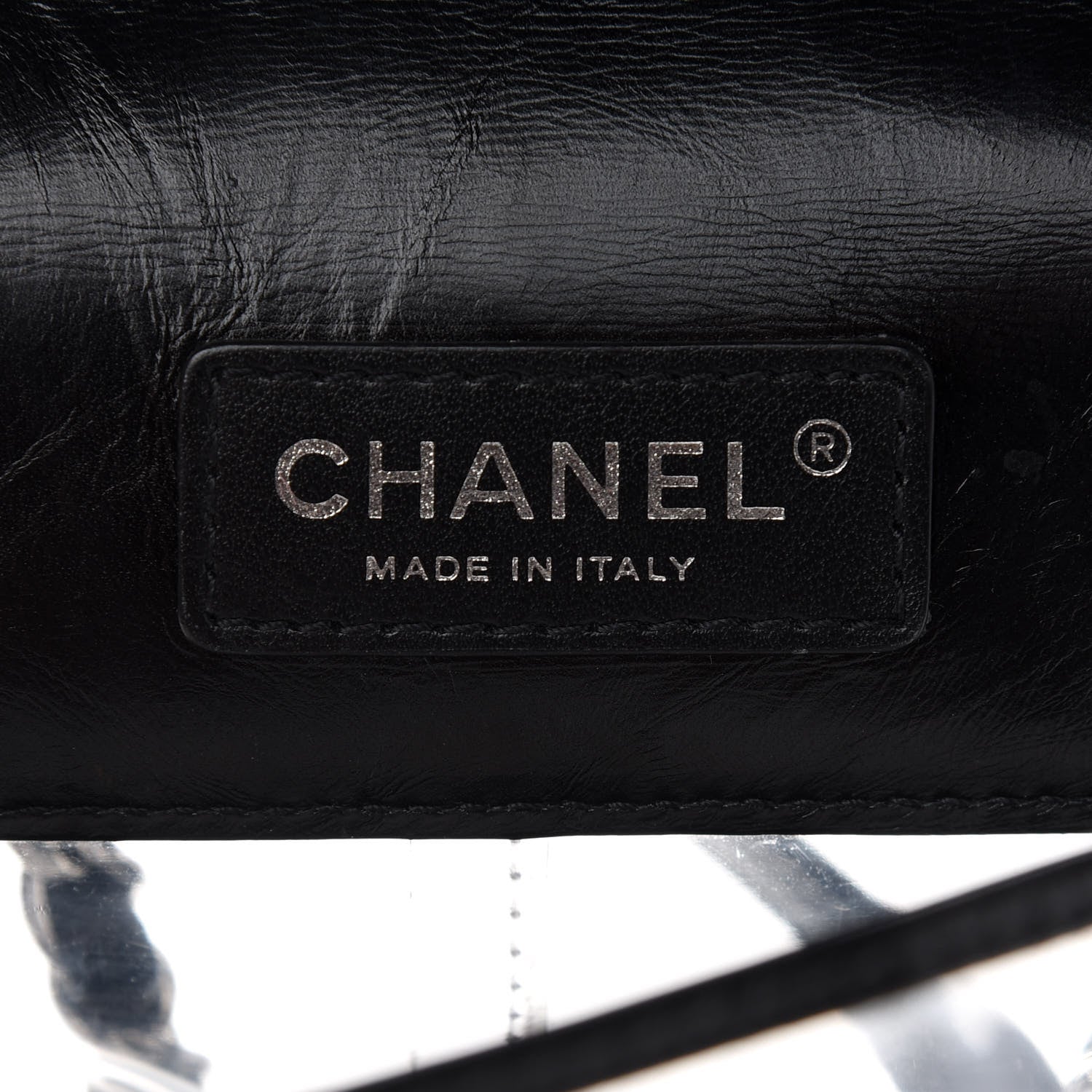 Chanel Crumpled Calfskin PVC Quilted Backpack Black 6 of 9