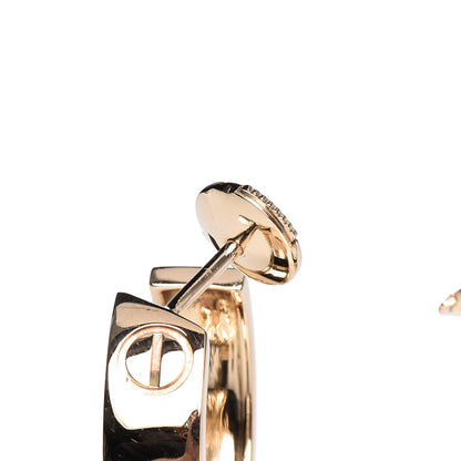 Cartier 18K Yellow Gold 5.5mm LOVE Hoop Earrings 8 of 9