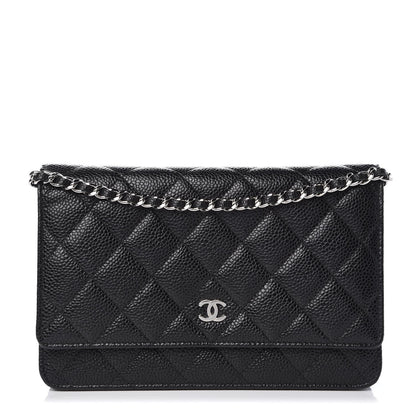 Chanel Caviar Quilted Wallet On Chain WOC Black 1 of 9