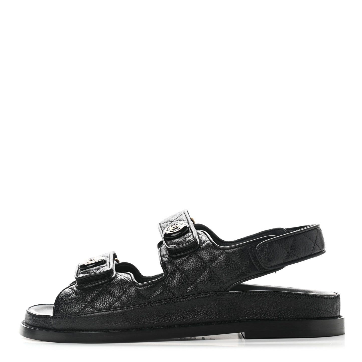 Velcro Dad Sandals 38 Black