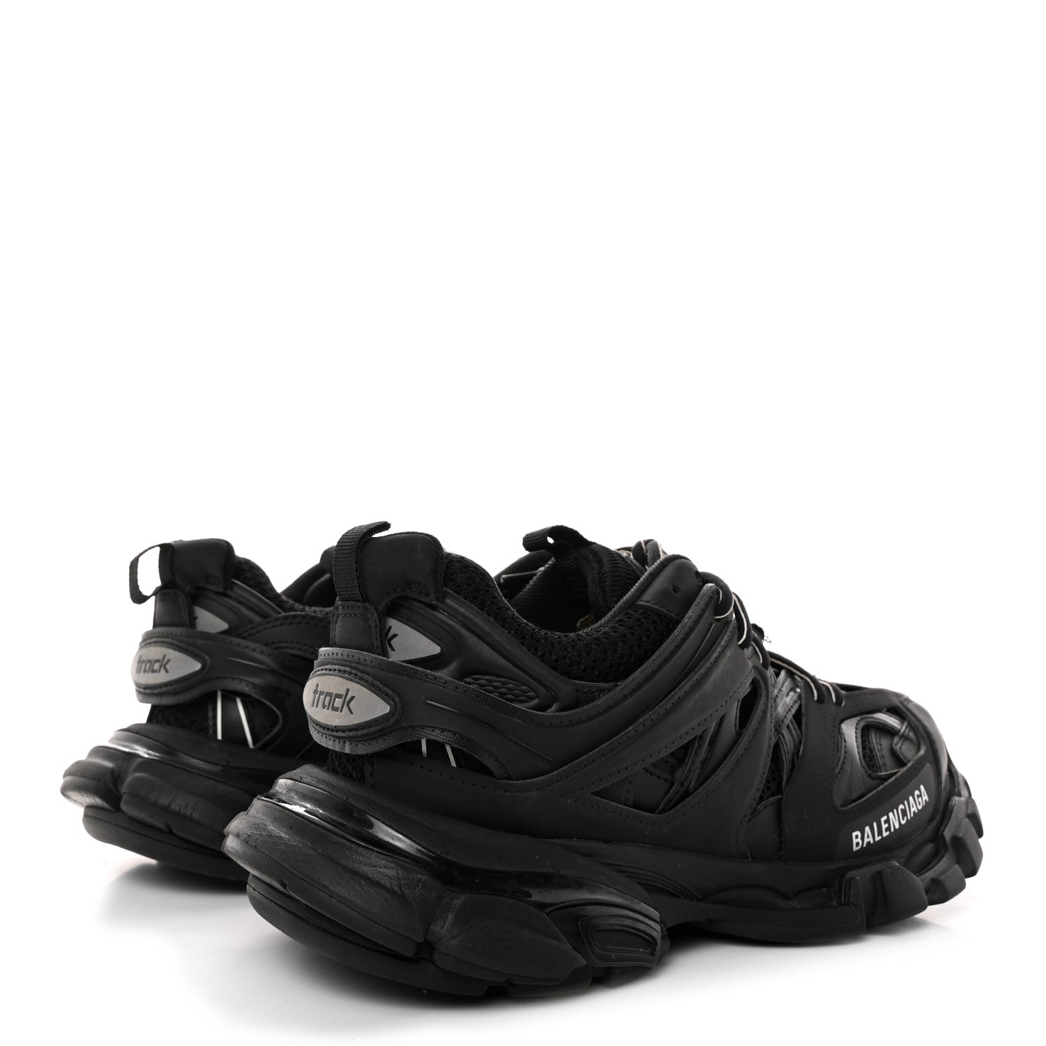 Balenciaga Mesh Nylon Mens Track Sneakers 39 Black 4 of 9