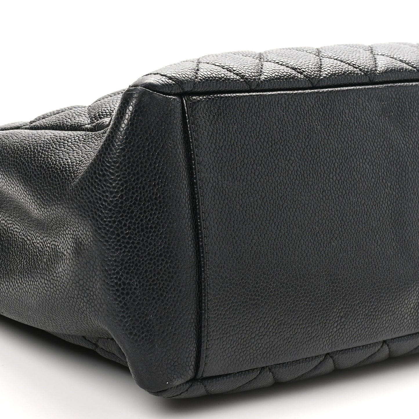Caviar Quilted Grand Shopping Tote GST Black